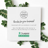 Trustpilot-Überprüfungen | Business Review Link QR Quadratische Visitenkarte