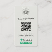 Trustpilot-Überprüfungen | Business Review Us Gray Visitenkarte (Vorderseite)