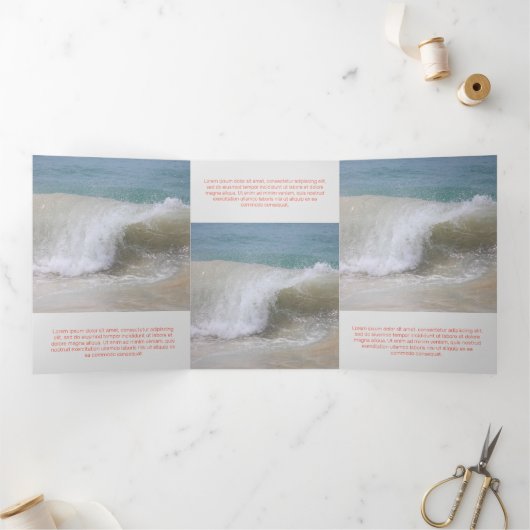 Trustvoll Red Corporate Dreifach Gefaltete Karte (Innenseite)