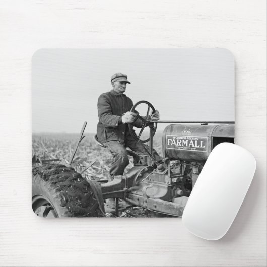 Trusty alter Traktor, Dreißigerjahre Mousepad (Mit Mouse)