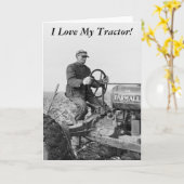 Trusty Old Tractor, 1930er Karte (Gelbe Blume)