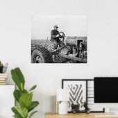 Trusty Old Tractor, 1930er Poster (Heimbüro)