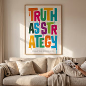 Truth As Strategy Poster – Typography Wall Print