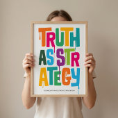 Truth As Strategy Poster – Typography Wall Print