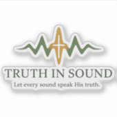 Truth in Sound Official Merch Aufkleber (Vorderseite)