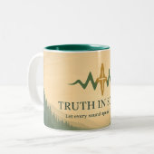 Truth in Sound Official Merch Landscape Zweifarbige Tasse (Vorderseite Links)