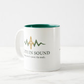 Truth in Sound Official Merch Zweifarbige Tasse (Vorderseite Links)