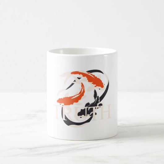 Truth – Japanese Koi Symbol of Authentic Living Kaffeetasse (Mittel)