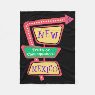 Truth Or Consequences New Mexico Nm Retro Vintage Fleecedecke