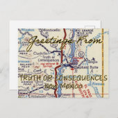 Truth or Consequences NM Vintage Postkarte (Vorne/Hinten)