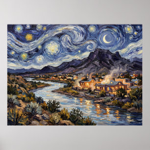 Truth Or Consequences Sternenhimmel New Mexico Poster