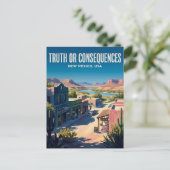 Truth or Consequences USA Postkarte (Stehend Vorderseite)