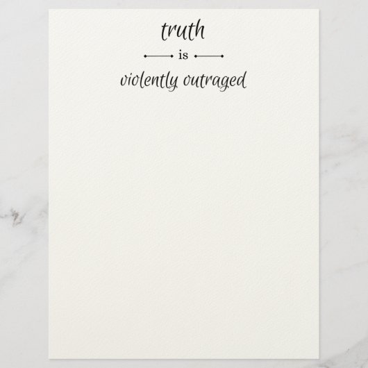 Truth or lie? briefbogen (Vorderseite)