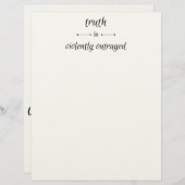 Truth or lie? briefbogen (Vorne/Hinten)