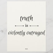 Truth or lie? briefbogen (Rückseite)