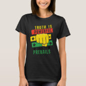 Truth Powerful Black Fist Prevail, Pride Black His T-Shirt (Vorderseite)