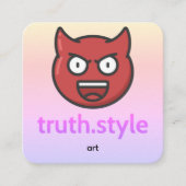 truth style quadratische visitenkarte (Vorderseite)