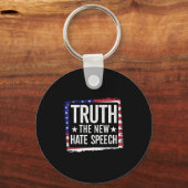 Truth The New Hate Speech Against Dei Litical Corr Schlüsselanhänger (Vorderseite)