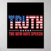 Truth The New Hate Speech Litical Correctness Usa Poster (Vorne)