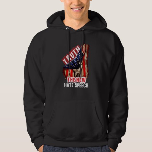 Truth The New Hate Speech Political Correctness US Hoodie (Vorderseite)