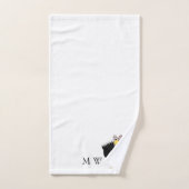 Truthahn Design Monogramm Badhandtuch Set (Handtuch)