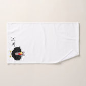 Truthahn Design Monogramm Badhandtuch Set (Handtuch)