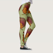 Truthahn-Erntedank-Tagesernte-Leggings Leggings (Rechts)