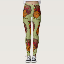 Truthahn-Erntedank-Tagesernte-Leggings Leggings