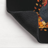 Truthahn F-caw-f Lustiger Erntedankfest Schwarze K Mousepad (Ecke)