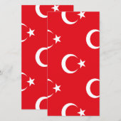 Truthahn-Flagge Save The Date (Vorne/Hinten)