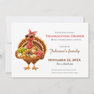 Truthahn-Fleischwaren Thanksgiving-Dinner Karte