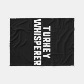 Truthahn-Flüsterer Lustiger Liebhaber Tierjäger Da Fleecedecke (Vorderseite (Horizontal))
