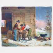 Truthahn für Weihnachten vorbereiten Francis Edmon Fleecedecke (Vorderseite (Horizontal))