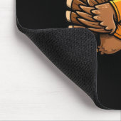 Truthahn Fußball Thanksgiving Truthahn spielt Fußb Mousepad (Ecke)
