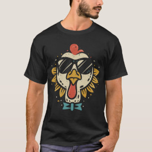 Truthahn Gesicht Sonnenbrille Lustige Truthahn Son T-Shirt