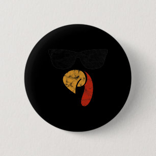 Truthahn Gesicht Thanksgiving Day Pilger Geschenke Button