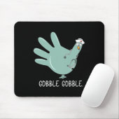 Truthahn-Handschuh-Krankenschwester-Erntedankfest Mousepad (Mit Mouse)