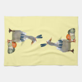 Truthahn-Indianer-Ente Geschirrtuch (Horizontal)