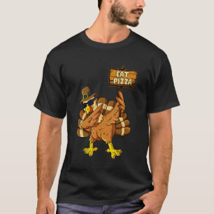 Truthahn Isst Pizza Erwachsener Vegan Kinder Lusti T-Shirt