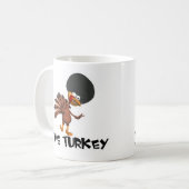 Truthahn-Jiver oder auch einfach Jive Turkey ist e Kaffeetasse (Vorderseite Links)