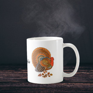 Truthahn-Kaffeetasse zum Erntedankfest Kaffeetasse