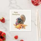 Truthahn Kürbisse Thanksgiving Serviette (Beispiel)