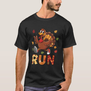 Truthahn Lauf Kostüm Thanksgiving Laufender Trutha T-Shirt