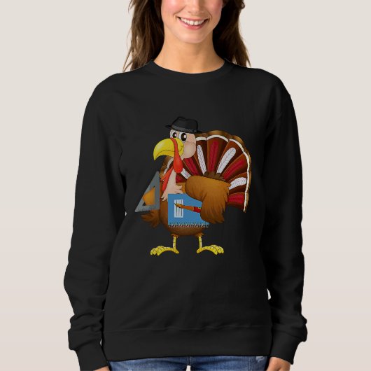 Truthahn-Lehrer Lustiger Truthahn-Lehrer unterrich Sweatshirt (Vorderseite)