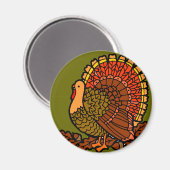 Truthahn Magnet (Vorderseite/Rückseite)