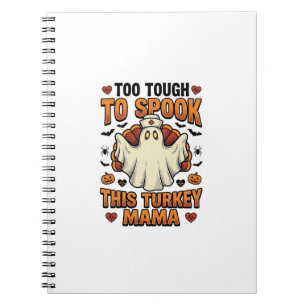 Truthahn-Mama-Halloween-Shirt mit Vintage-Nurse-Ge Notizblock