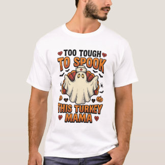 Truthahn-Mama-Halloween-Shirt mit Vintage-Nurse-Gh T-Shirt