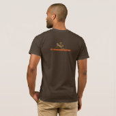 Truthahn mit Blocktext, Textlogo beunruhigt T-Shirt (Schwarz voll)
