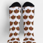 Truthahn mit breitem Schwanz Socken (Oben)