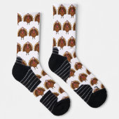 Truthahn mit breitem Schwanz Socken (Rechts)